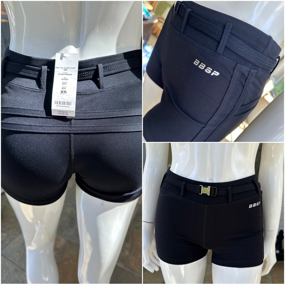 **SOLD** Bebe Sport Belted Shorts, Sz XS NWT